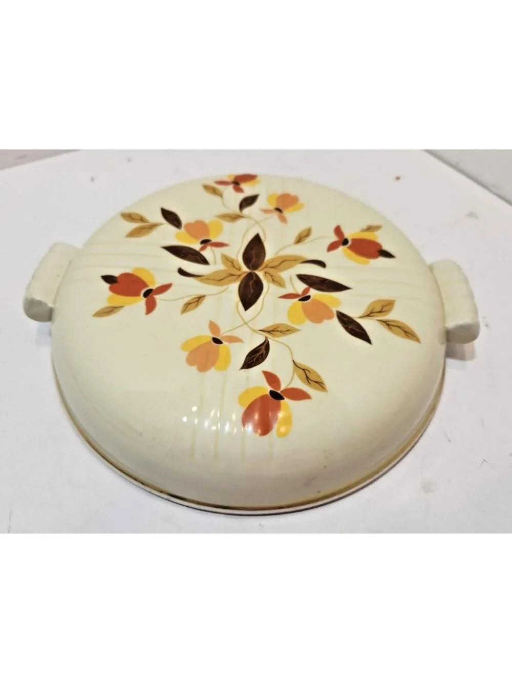 Vintage Hall Autumn Leaf Casserole with Two Handles Lid Replacement